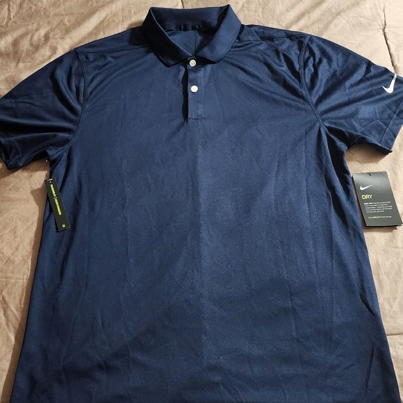 Nike Other - NIKE DRY FIT GOLF POLO SHIRT NAVY BLUE SMALL NEW WITH TAGS